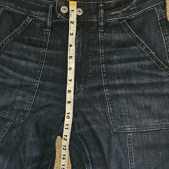 American Eagle Outfitters Relaxed Dark Blue Jeans (0048) - Picture 10 of 11